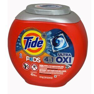 Tide Pods Ultra Oxi 4-In-1 Laundry Detergent 43 Count 1.15 Kg